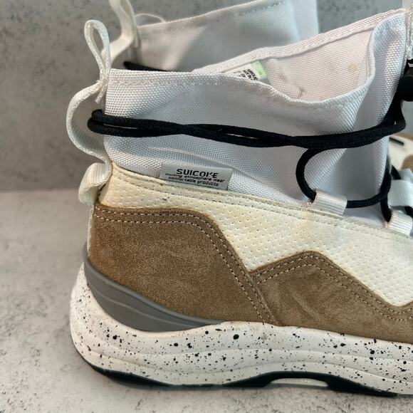 Suicoke Boots Sz 8 ROBBS-ab Suede Tech Hiking Sneaker Boot White Beige Street - Picture 7 of 14